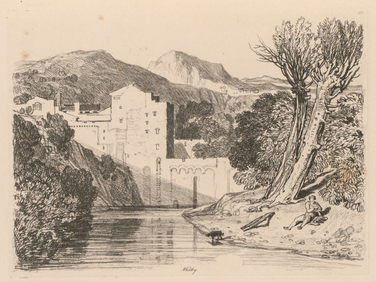 Liber Studiorum: Tavola 22, Whitby da John Sell Cotman