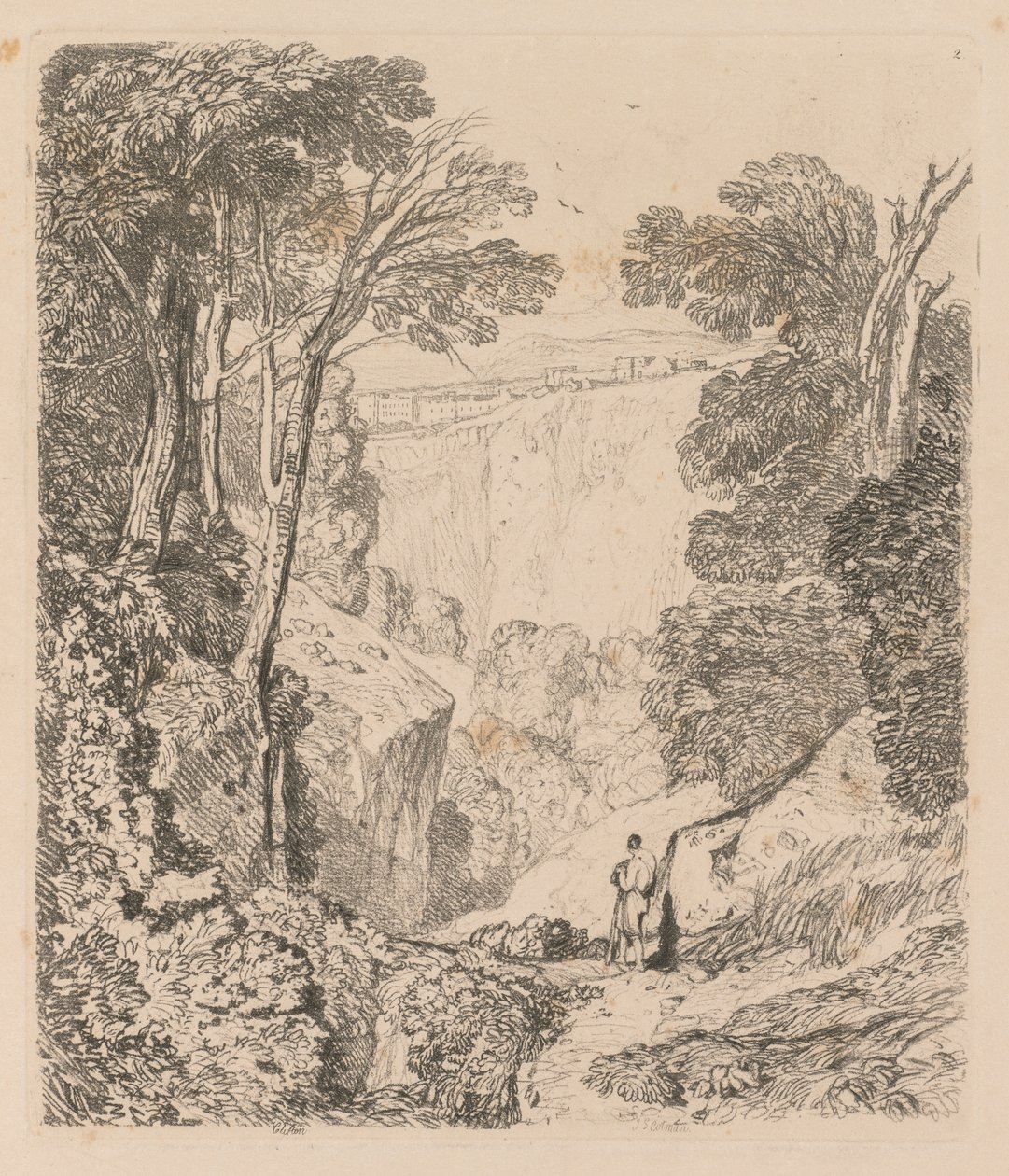 Liber Studiorum: Tavola 2, Vista di Clifton da John Sell Cotman
