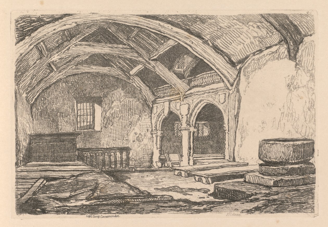 Liber Studiorum: Tavola 42, Capel Carrig, Caernarvonshire da John Sell Cotman