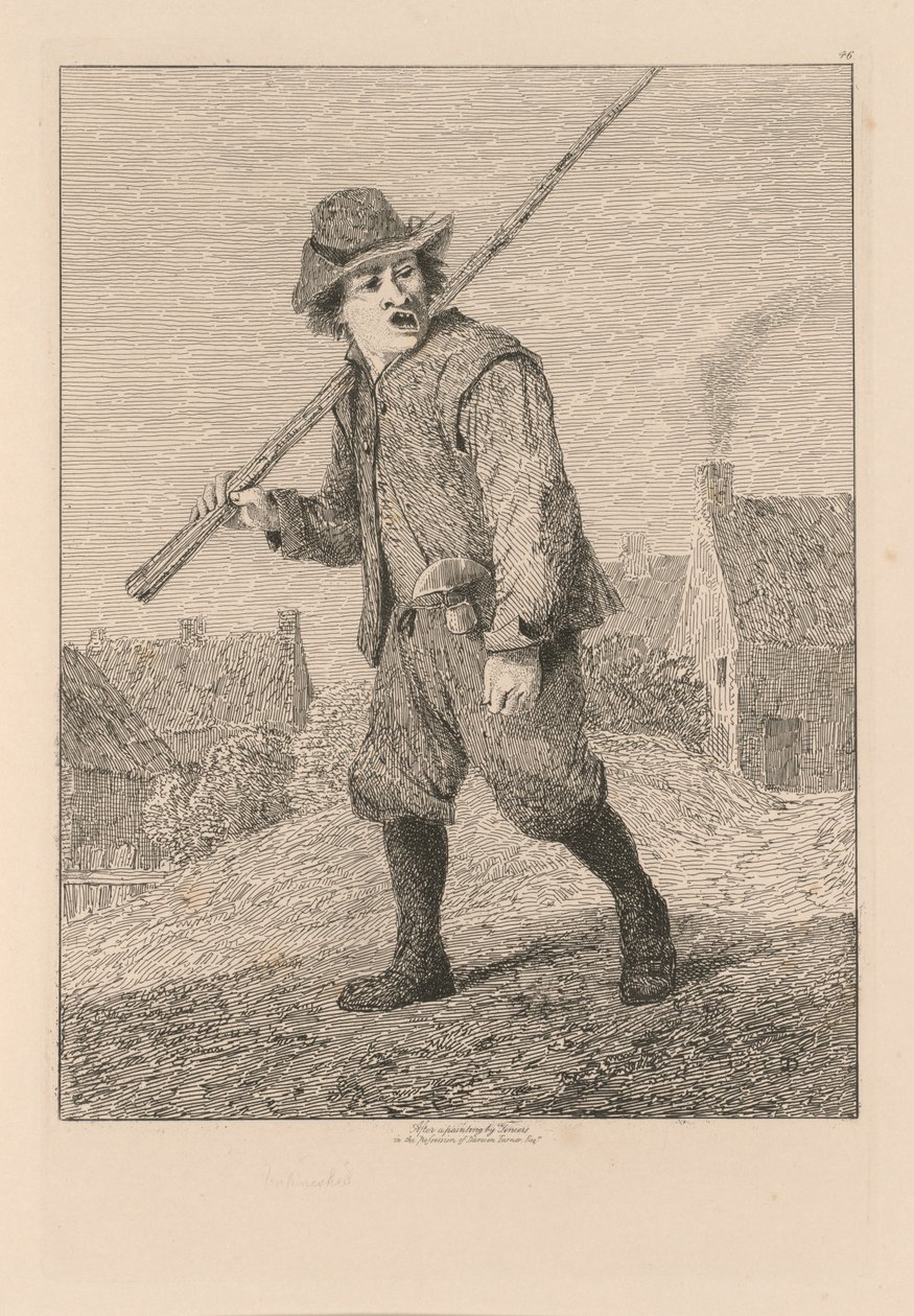 Liber Studiorum: Tavola 46, Schizzo dopo Teniers da John Sell Cotman