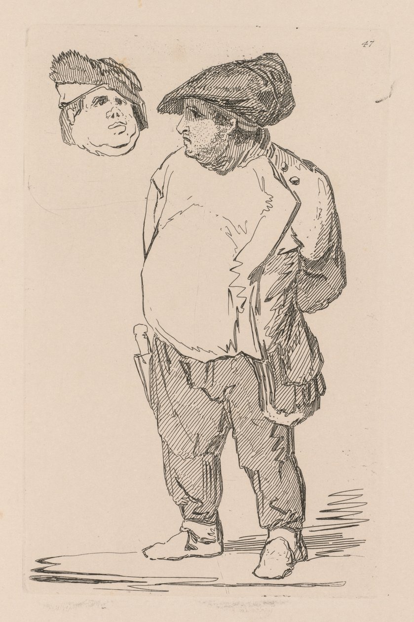 Liber Studiorum: Tavola 47, Uno studio, 1838 da John Sell Cotman