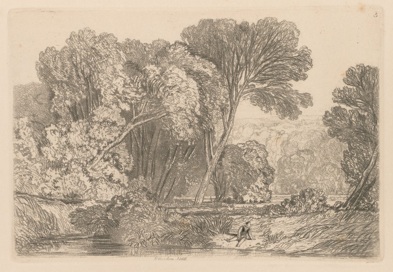 Liber Studiorum: Tavola 5, Walsingham, Norfolk, 1838 da John Sell Cotman