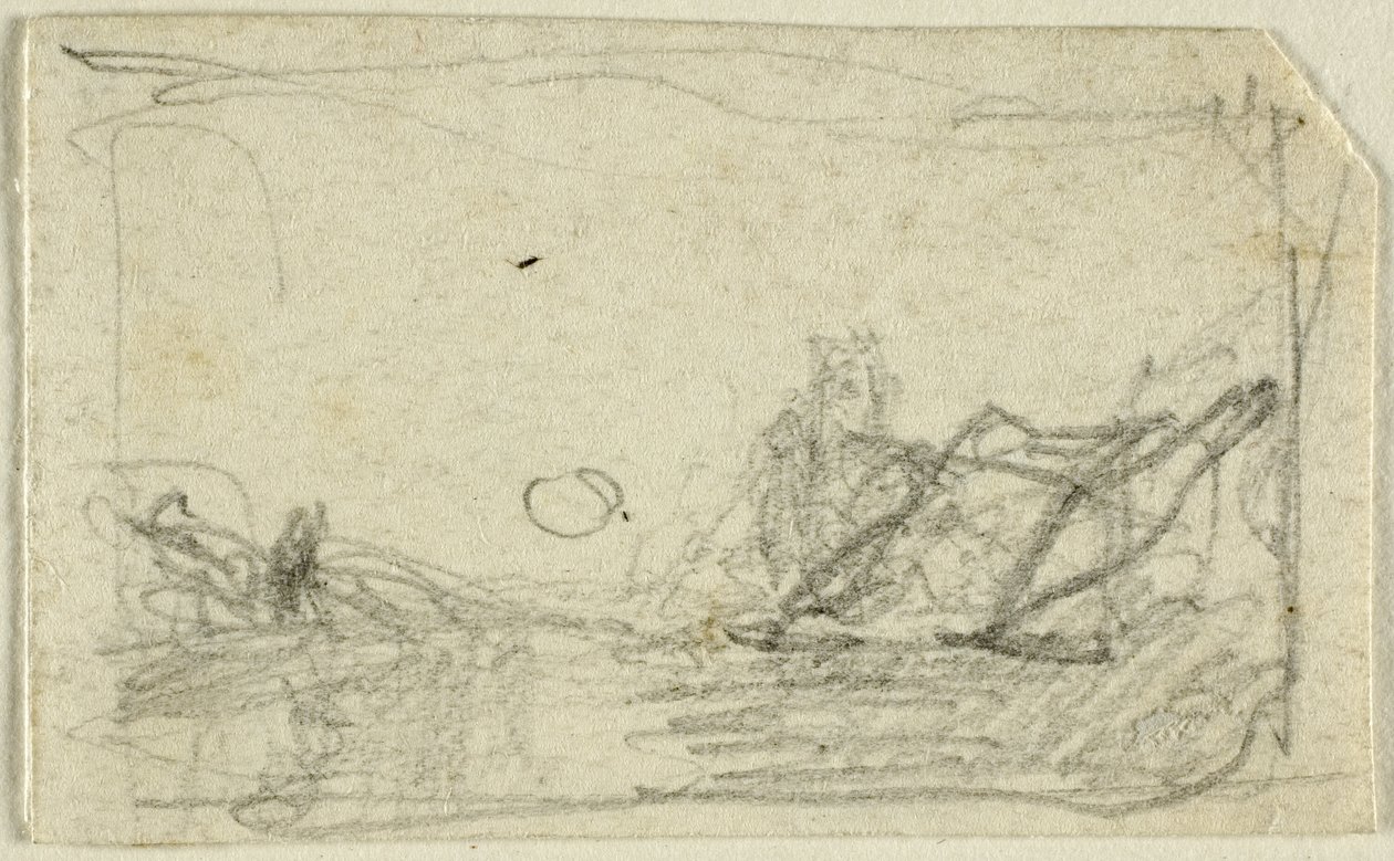 La luce della luna sul paesaggio da John Sell Cotman