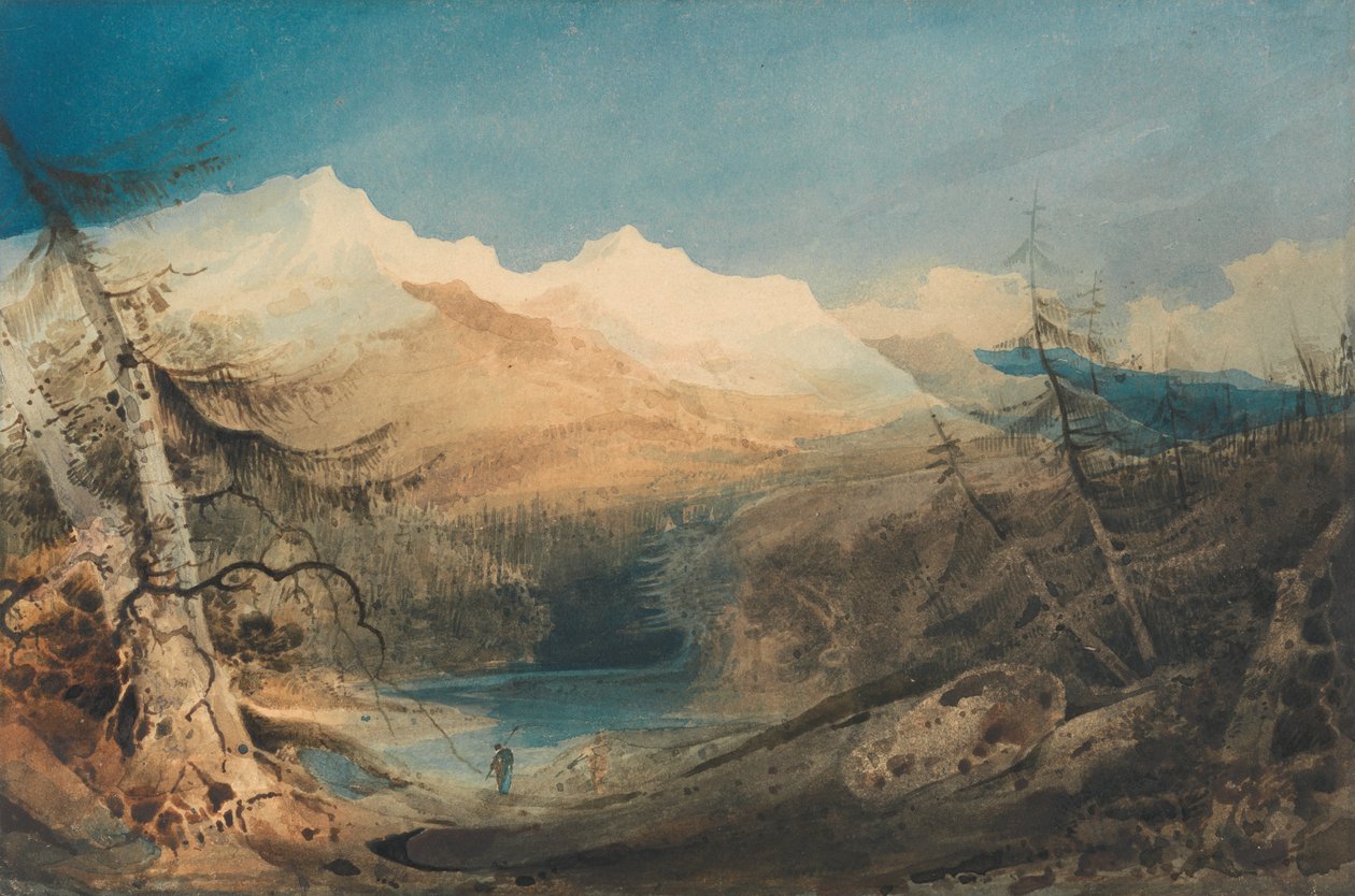 Paesaggio montuoso, Galles settentrionale da John Sell Cotman
