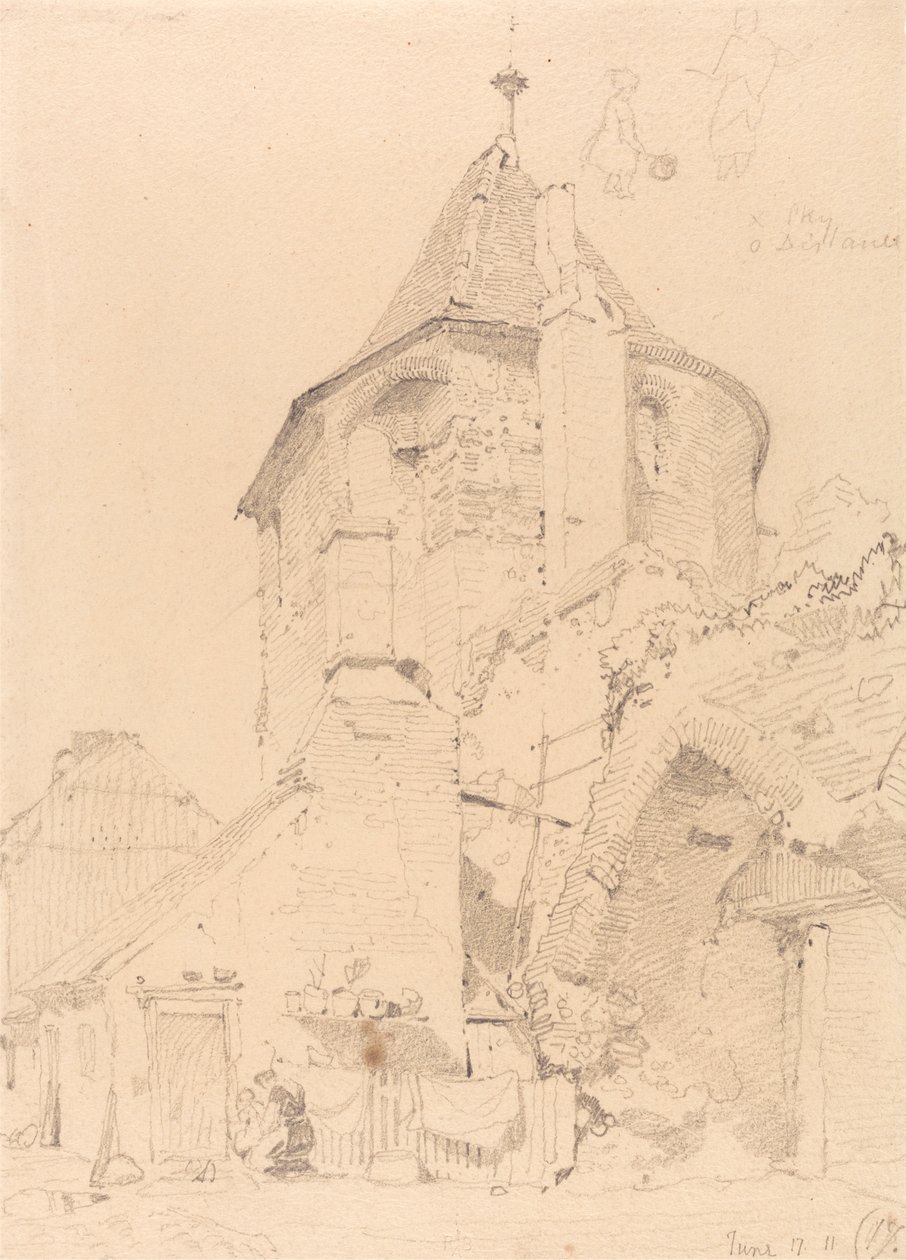 Yarmouth, la Torre Nord-Ovest da John Sell Cotman