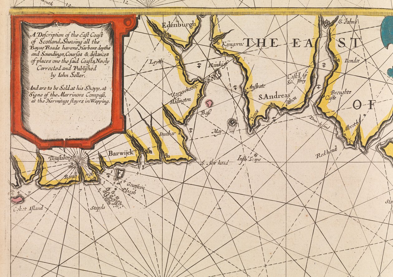 Il pilota inglese il primo libro: descrizione della navigazione settentrionale, c.1671 da John Seller