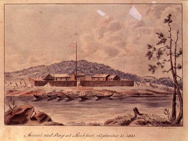Arrivo e soggiorno a Rockfort, 1821 da John Simpson