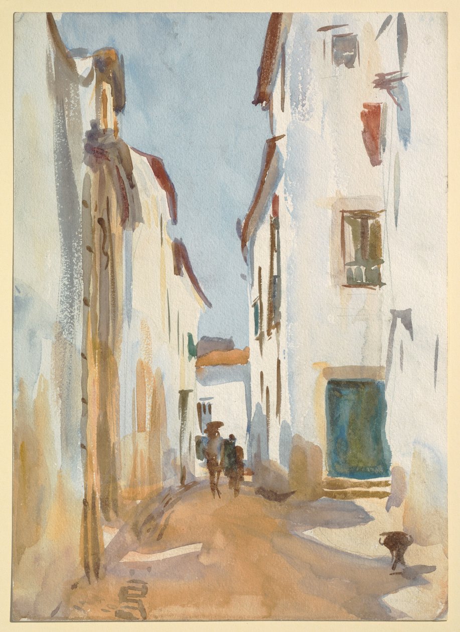 Una scena di strada, Spagna da John Singer Sargent