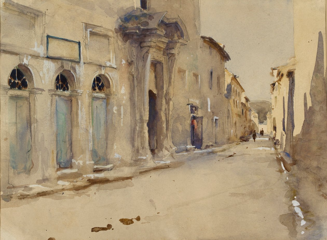 Una strada in Spagna da John Singer Sargent