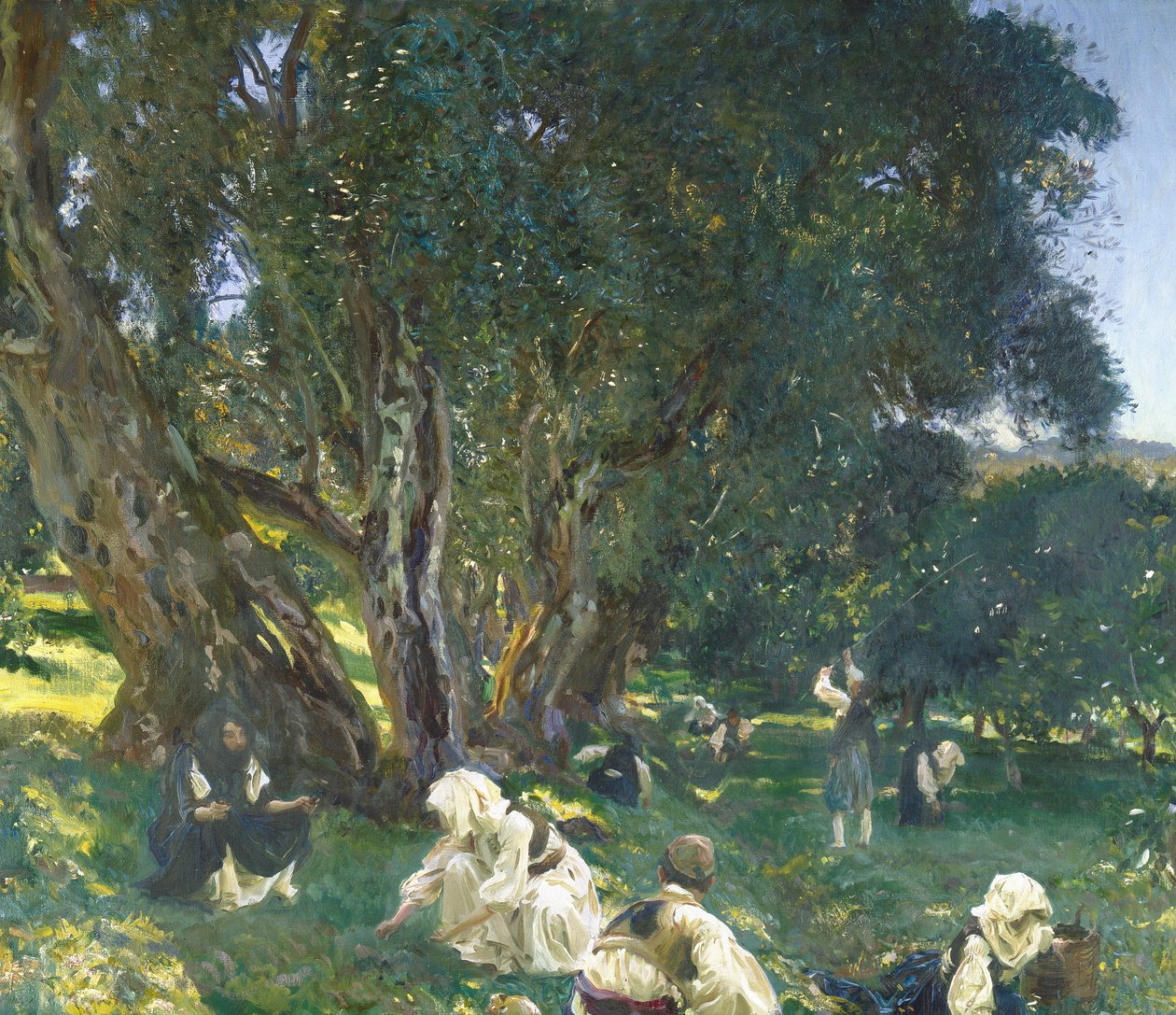 Raccoglitori di olive albanesi da John Singer Sargent