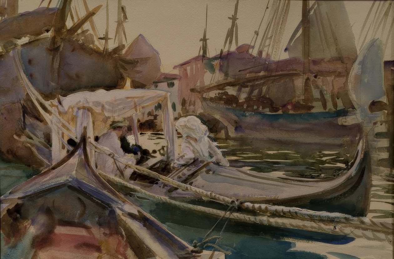 Disegnando sulla Giudecca da John Singer Sargent