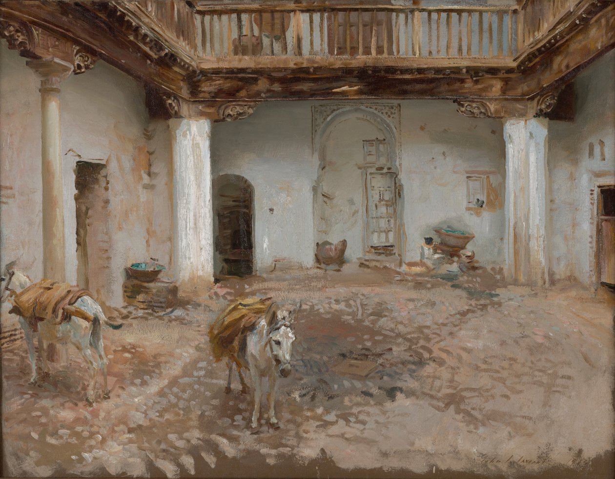 Courtyard, Casa del Chapiz da John Singer Sargent