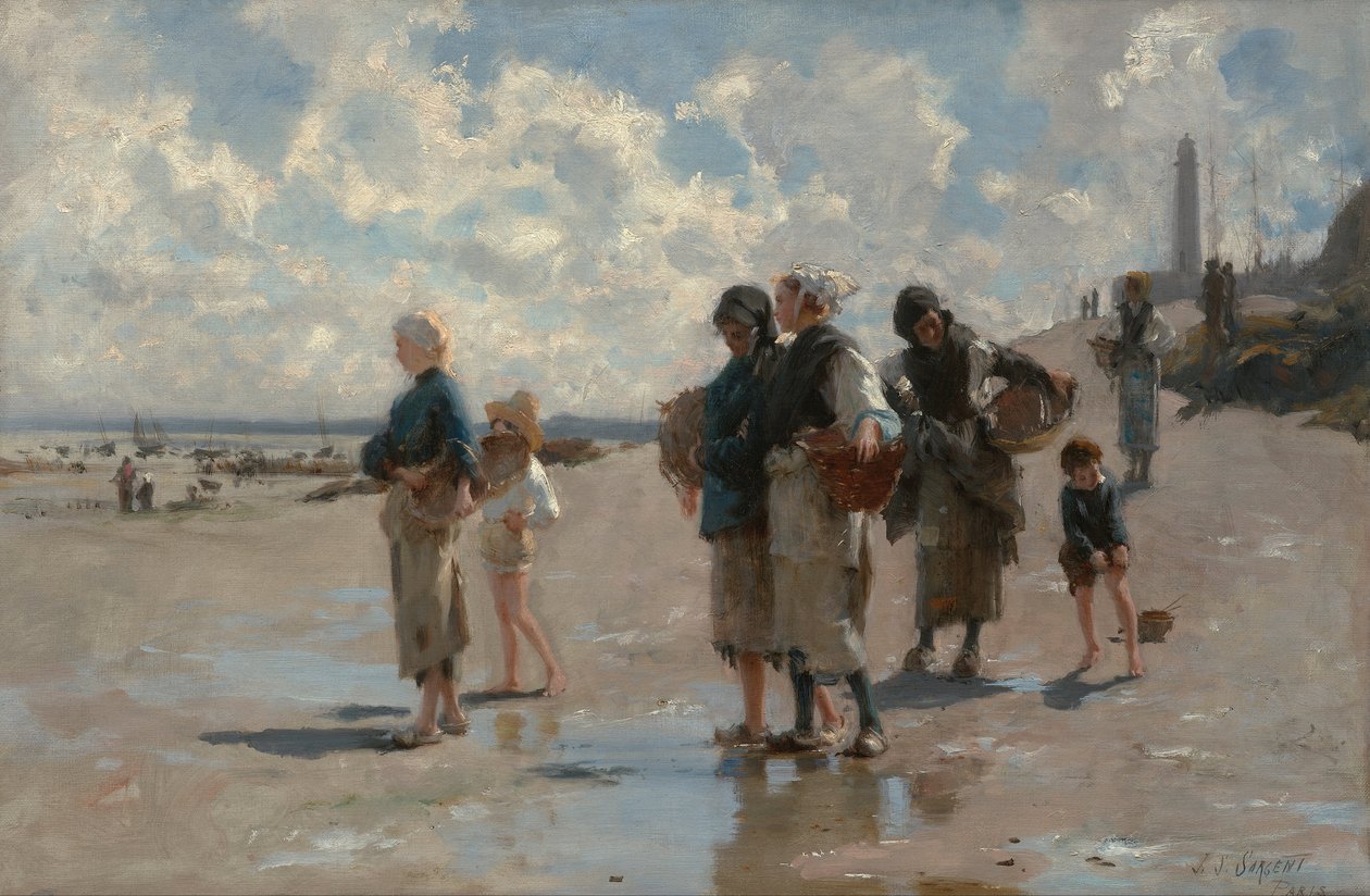Pesca delle ostriche a Cancale da John Singer Sargent