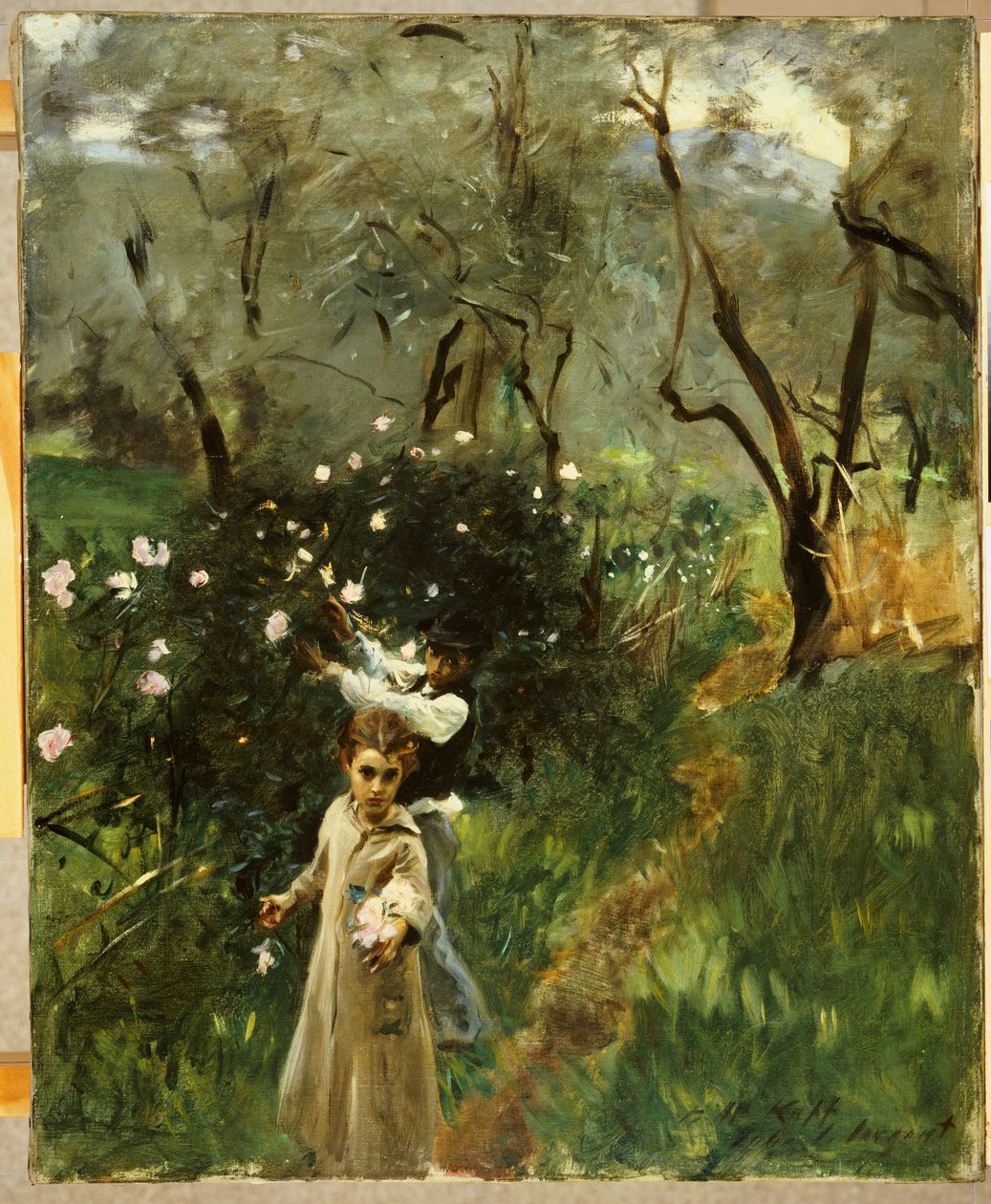 Raccolta di fiori al crepuscolo da John Singer Sargent