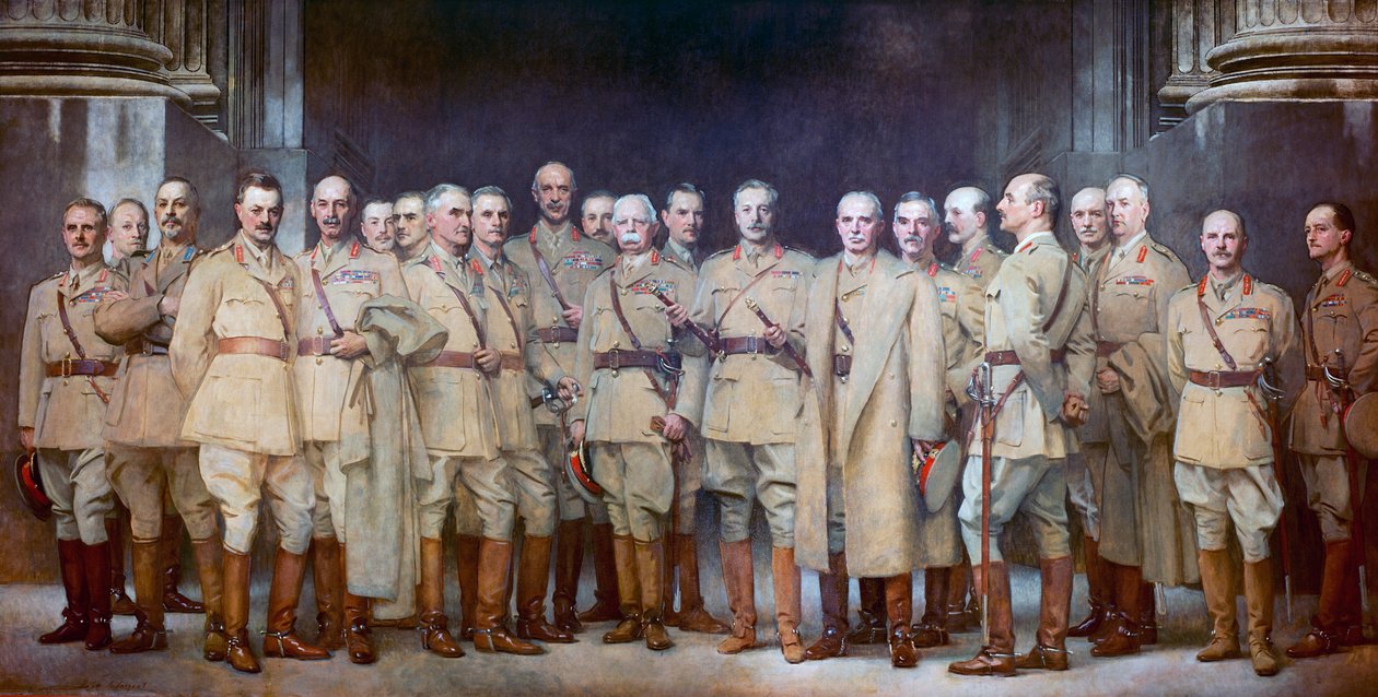 Ufficiali generali della Prima Guerra Mondiale da John Singer Sargent