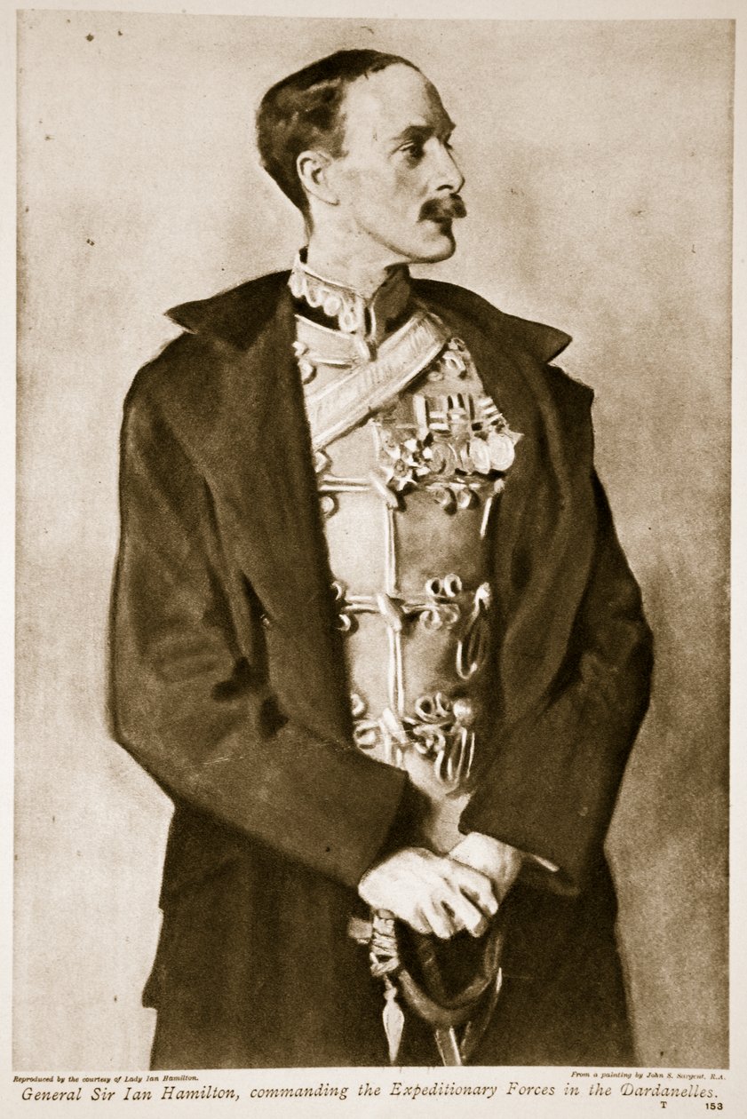 Generale Sir Ian Hamilton, comandante delle forze di spedizione nei Dardanelli, 1914-19 da John Singer Sargent