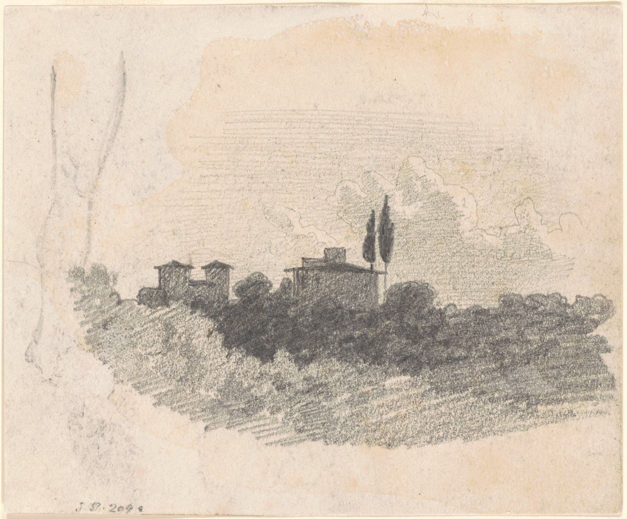 Villa italiana [recto], 1870-1872 da John Singer Sargent
