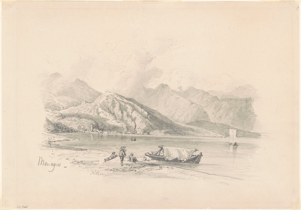 Riva del lago, Menaggio [recto] da John Singer Sargent