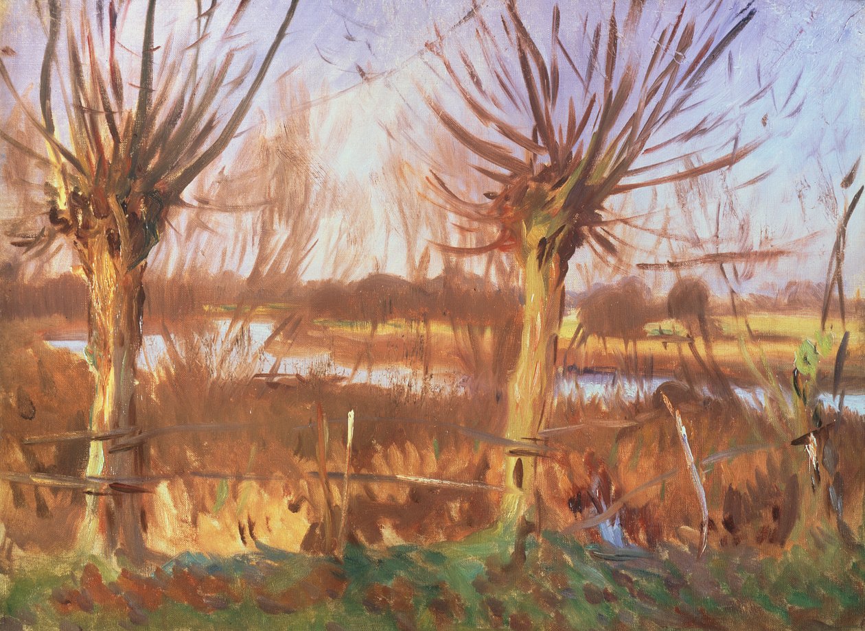 Paesaggio con alberi, Calcot-on-the-Thames da John Singer Sargent