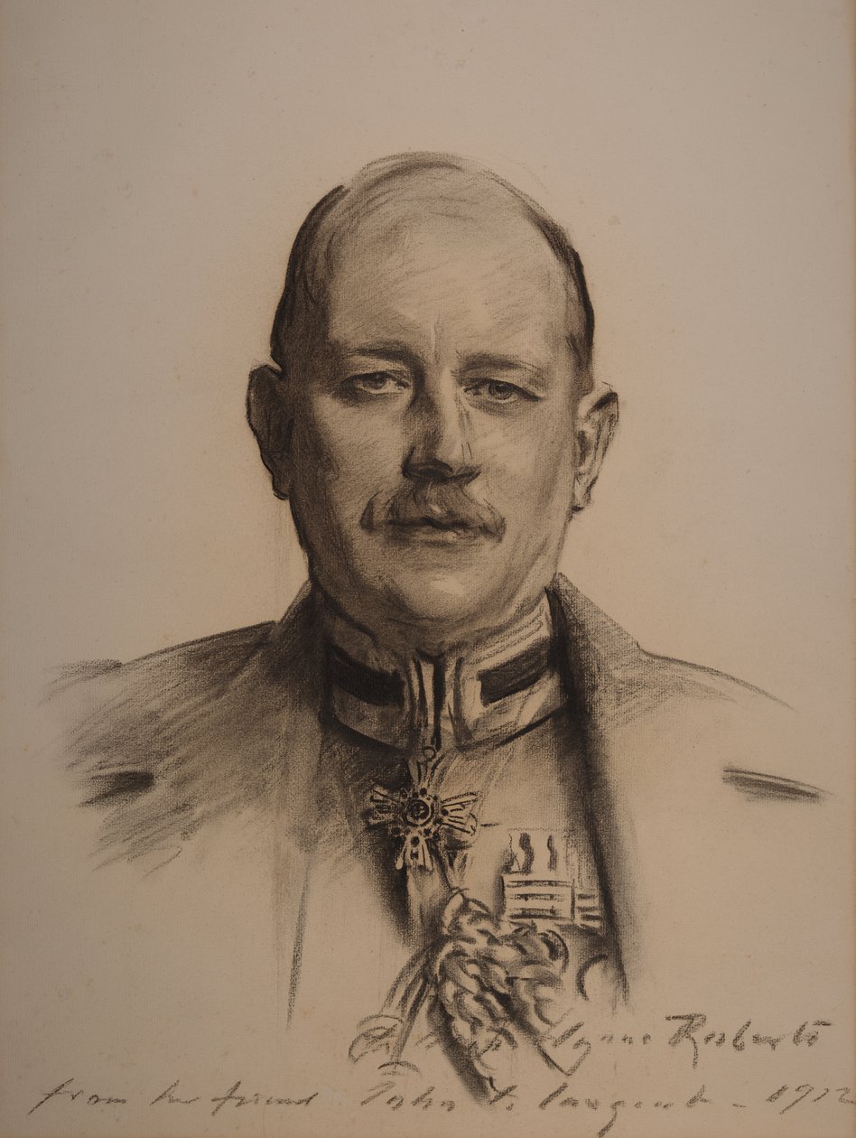 Tenente generale Sir George Henry Fowke (disegno a carboncino) da John Singer Sargent