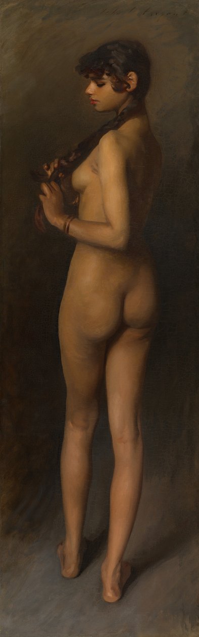Studio dal vivo di una ragazza egiziana, 1891 da John Singer Sargent