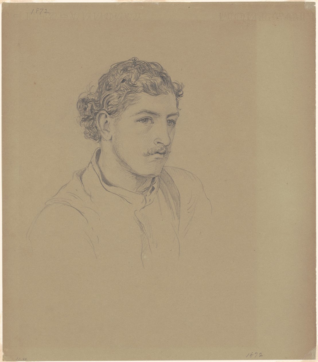 Uomo con capelli ricci, 1872 da John Singer Sargent