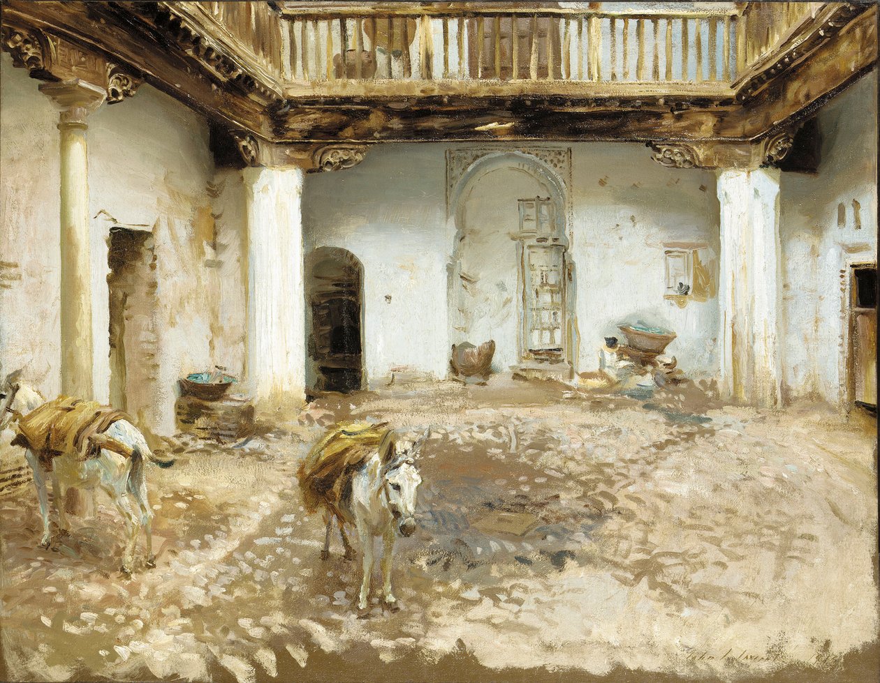 Cortile moresco da John Singer Sargent
