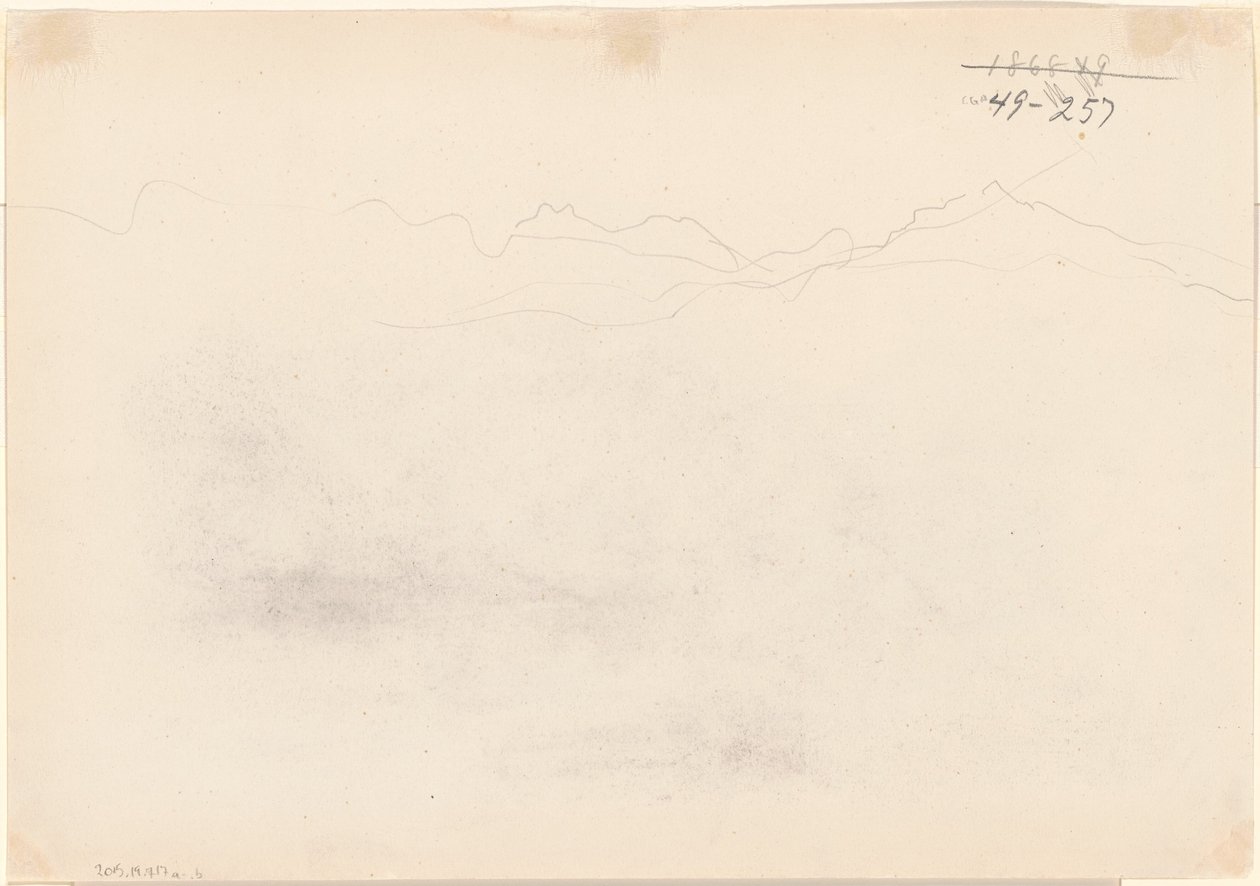 Montagne [verso] da John Singer Sargent