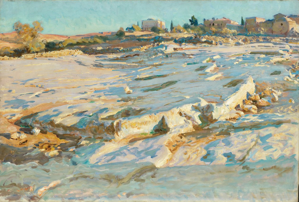 Vicino al Monte degli Ulivi, Gerusalemme, 1905-06 circa (olio su tela) da John Singer Sargent