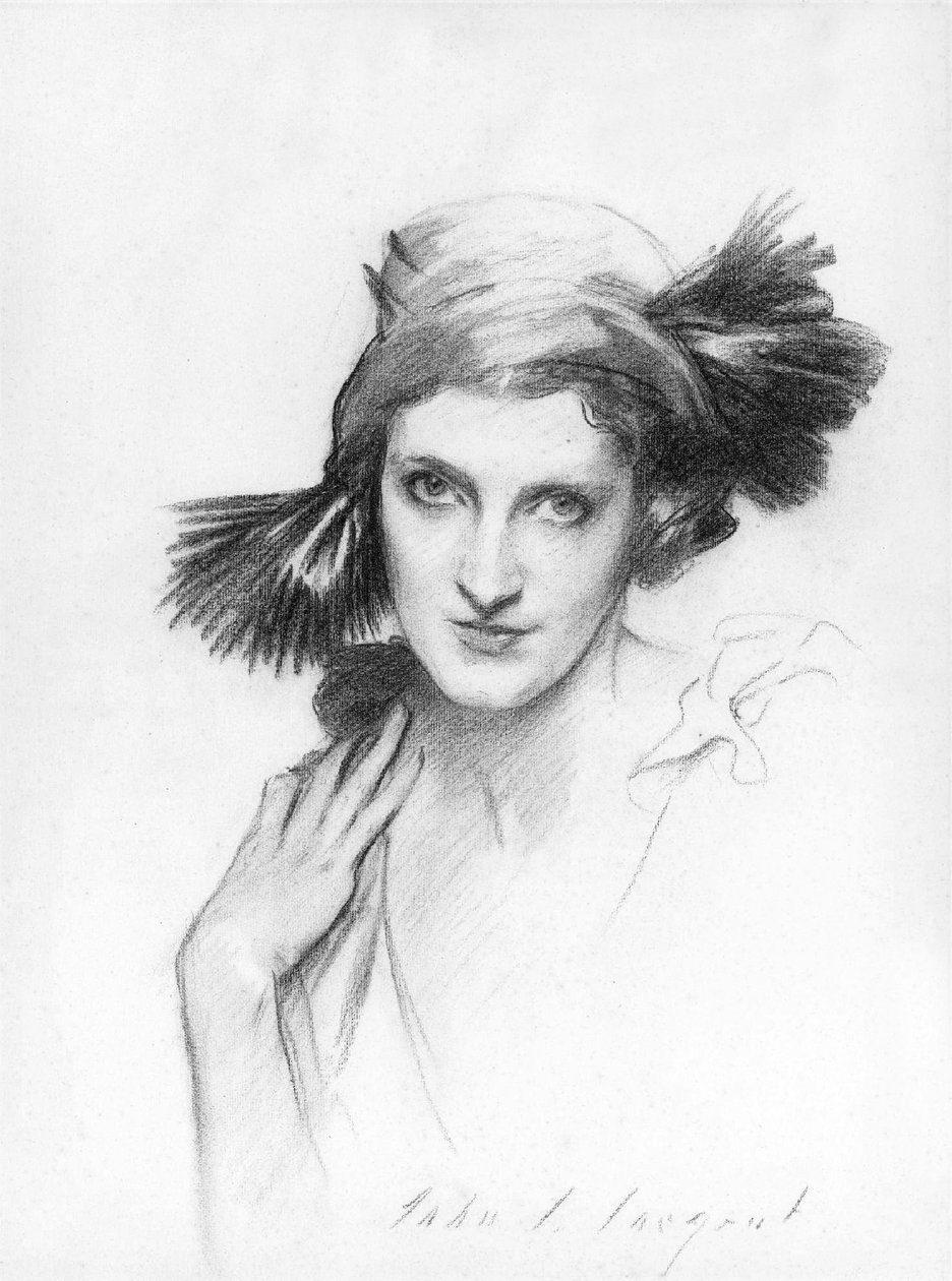 Ritratto di Mrs Reginald (Daisy) Fellowes (disegno) da John Singer Sargent
