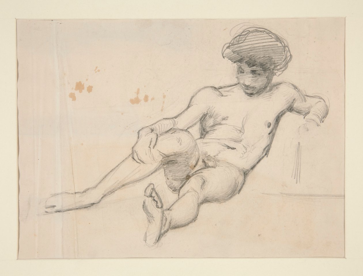 Figura nuda reclinata da John Singer Sargent