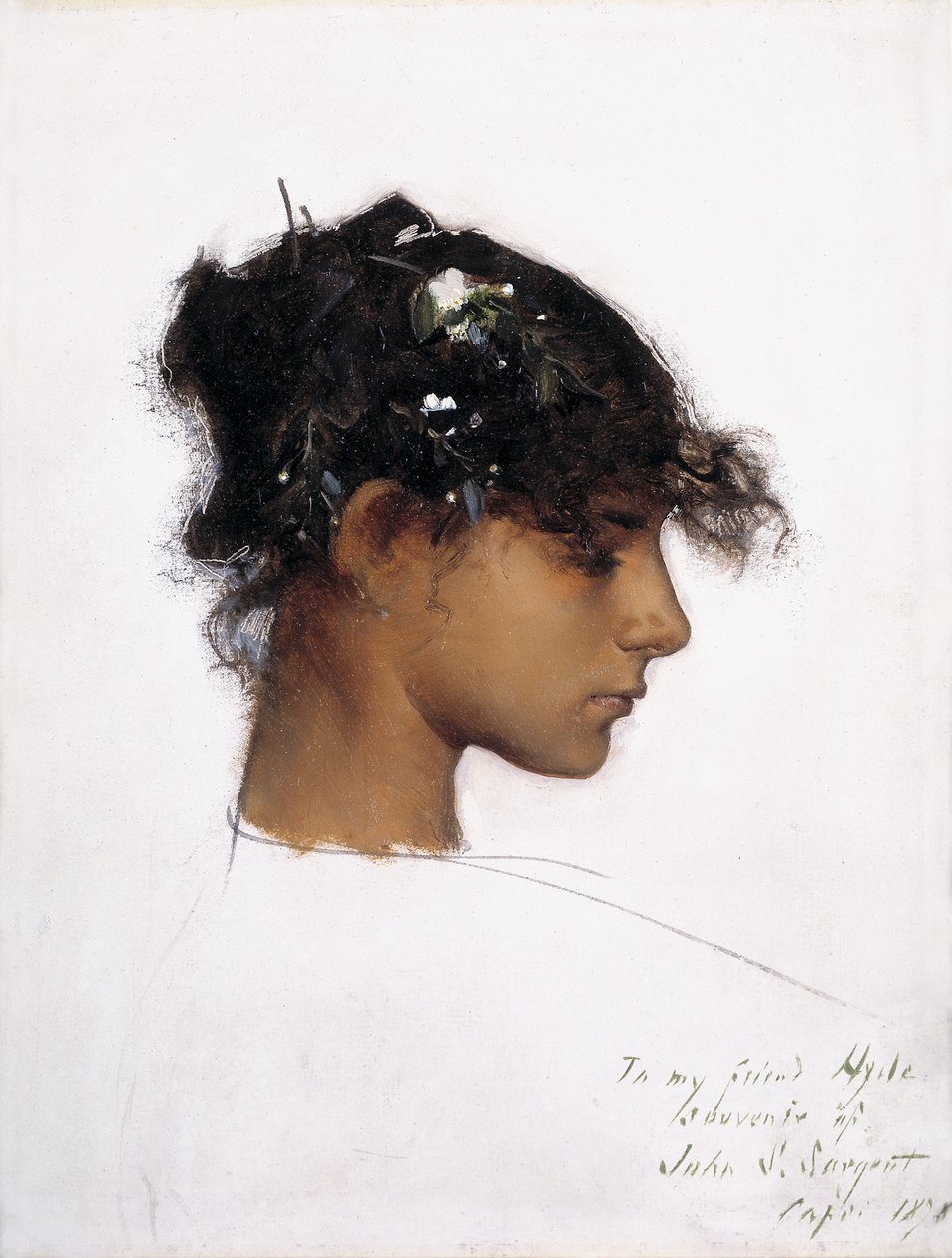 Rosina Ferrara, testa di una ragazza di Capri da John Singer Sargent