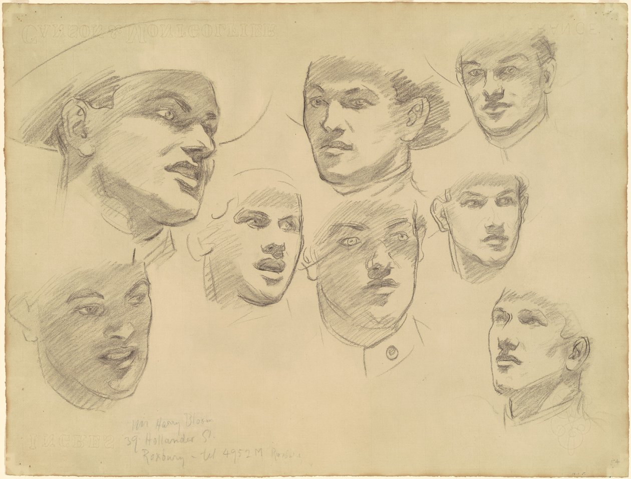 Studi per entrare in guerra, 1920-1922 da John Singer Sargent