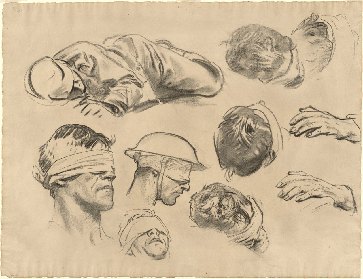 Studi per "Gassed" da John Singer Sargent