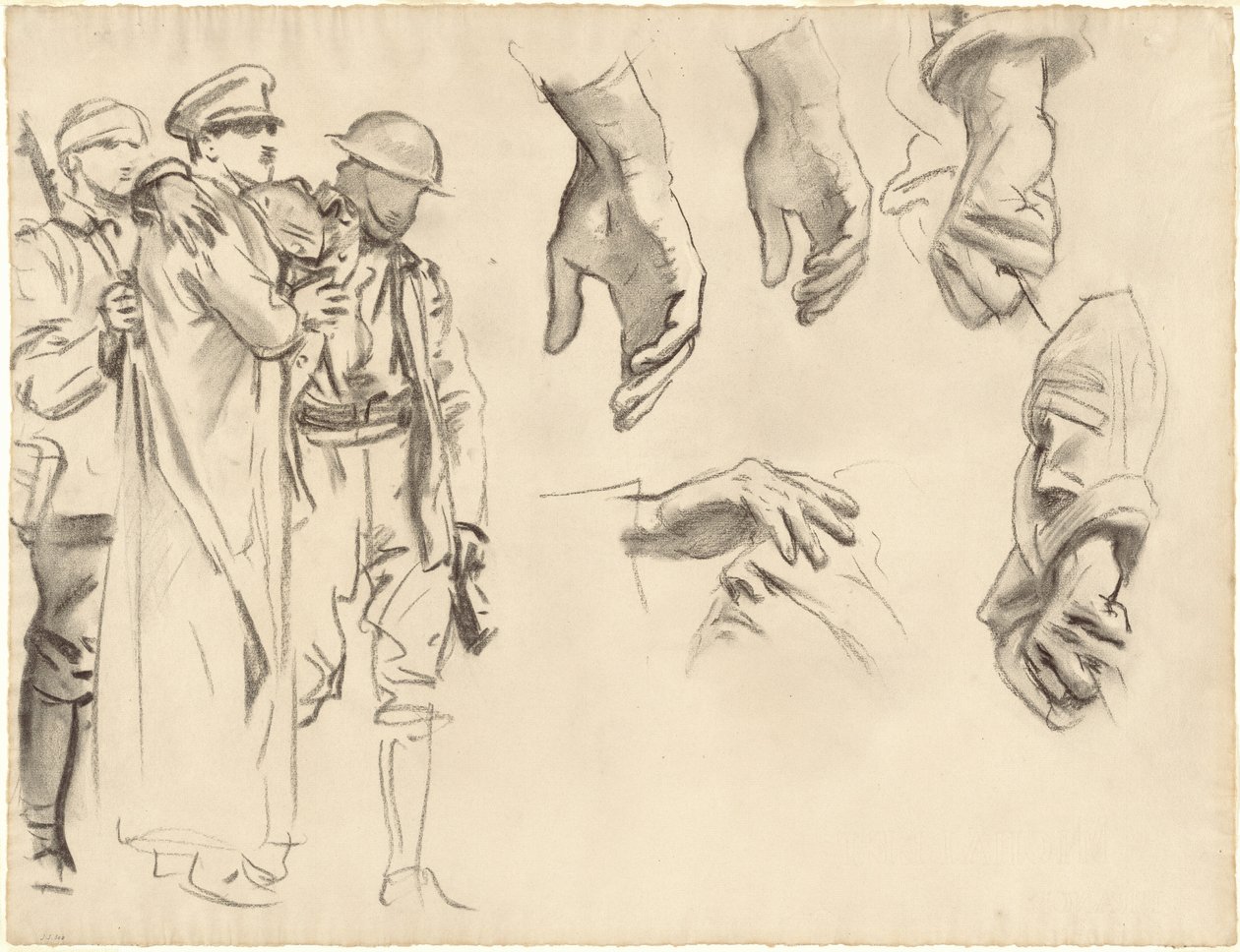 Studi per "Gassed" da John Singer Sargent