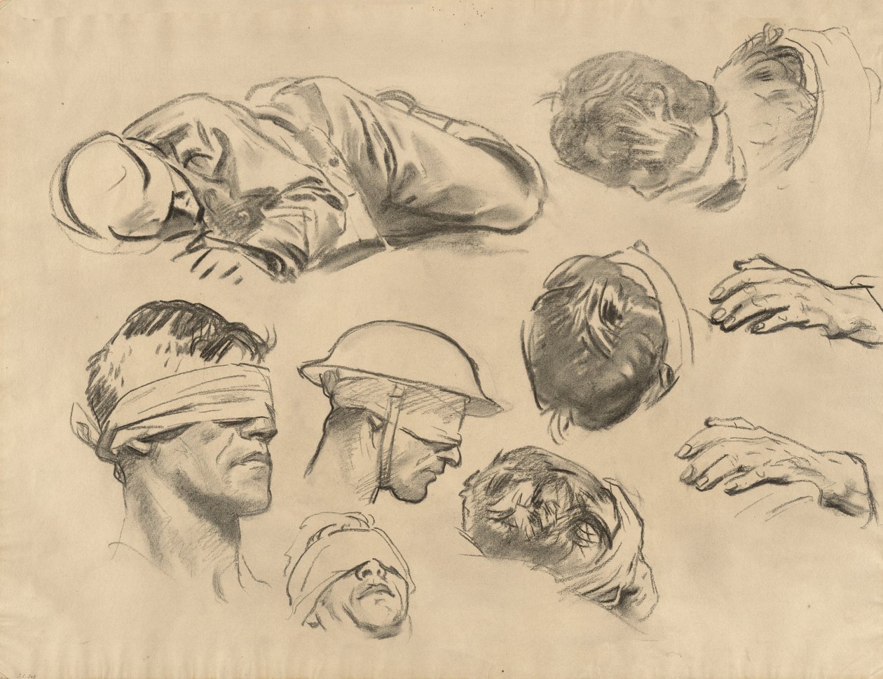 Studi per Gassed da John Singer Sargent