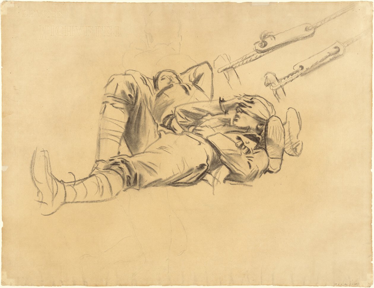 Studi per "Gassed" [recto] da John Singer Sargent