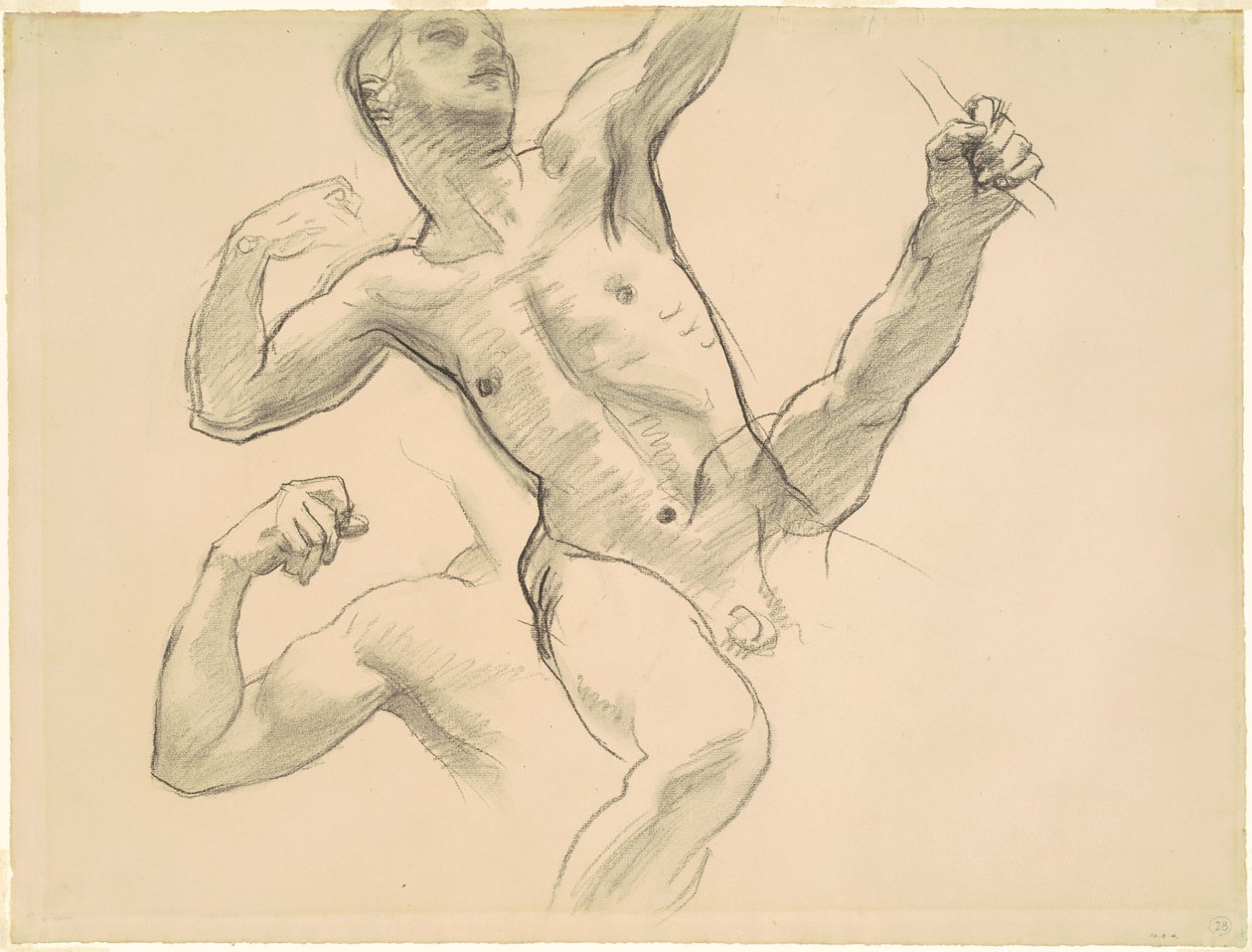 Studi di Achille per Chirone e Achille, 1922-1925 da John Singer Sargent