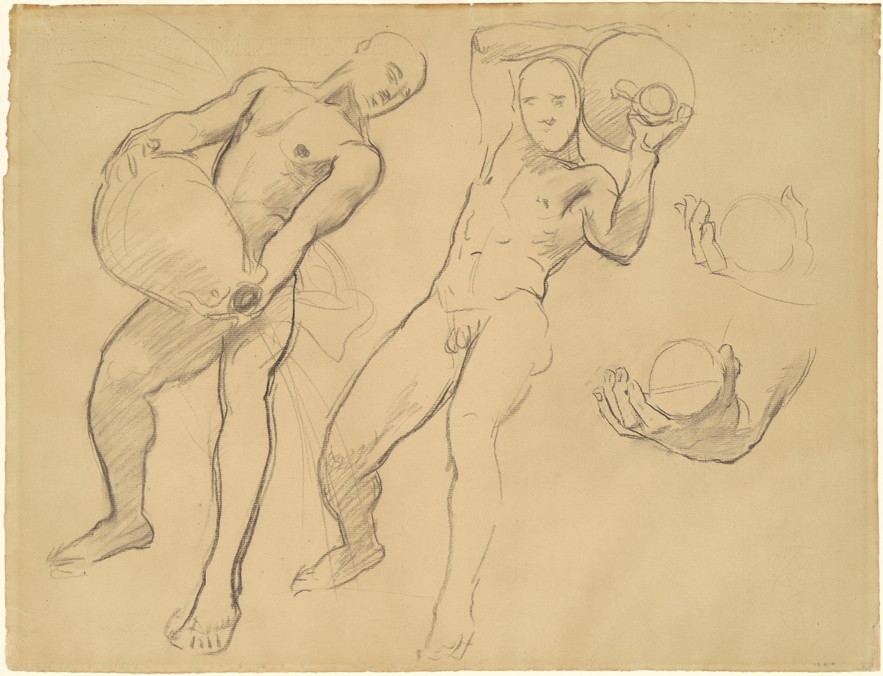 Studi di Notus per I Venti da John Singer Sargent