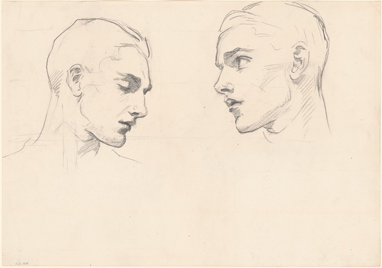 Studi della testa di un uomo da John Singer Sargent
