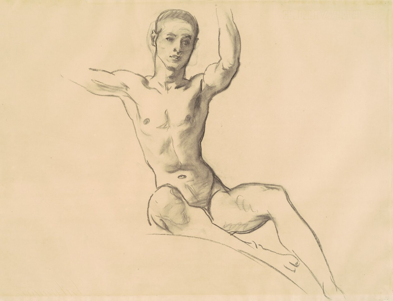 Studio per Figura sopra la Musica, 1919-1920 da John Singer Sargent