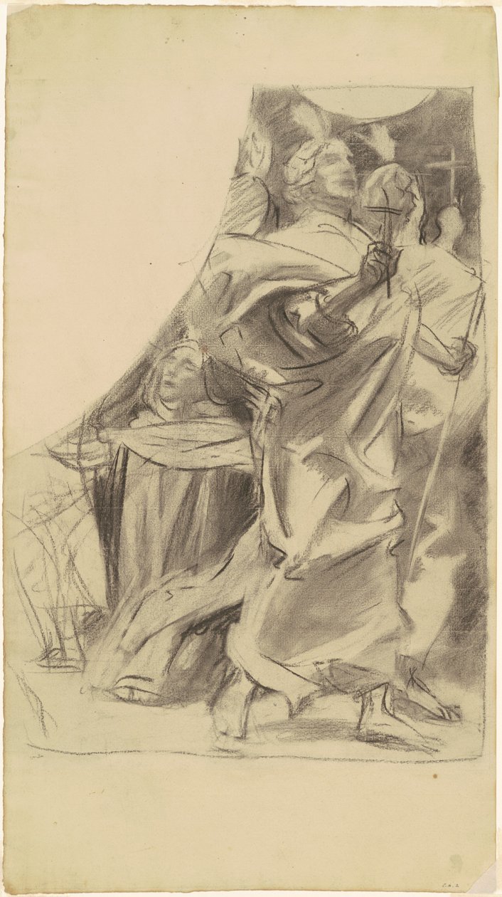 Studio per "Trionfo della religione" da John Singer Sargent