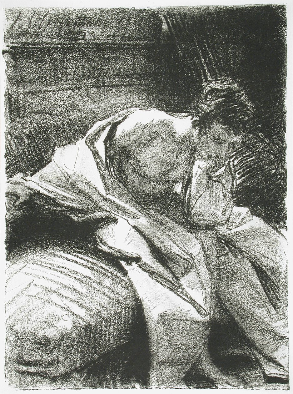Studio di un giovane seduto da John Singer Sargent
