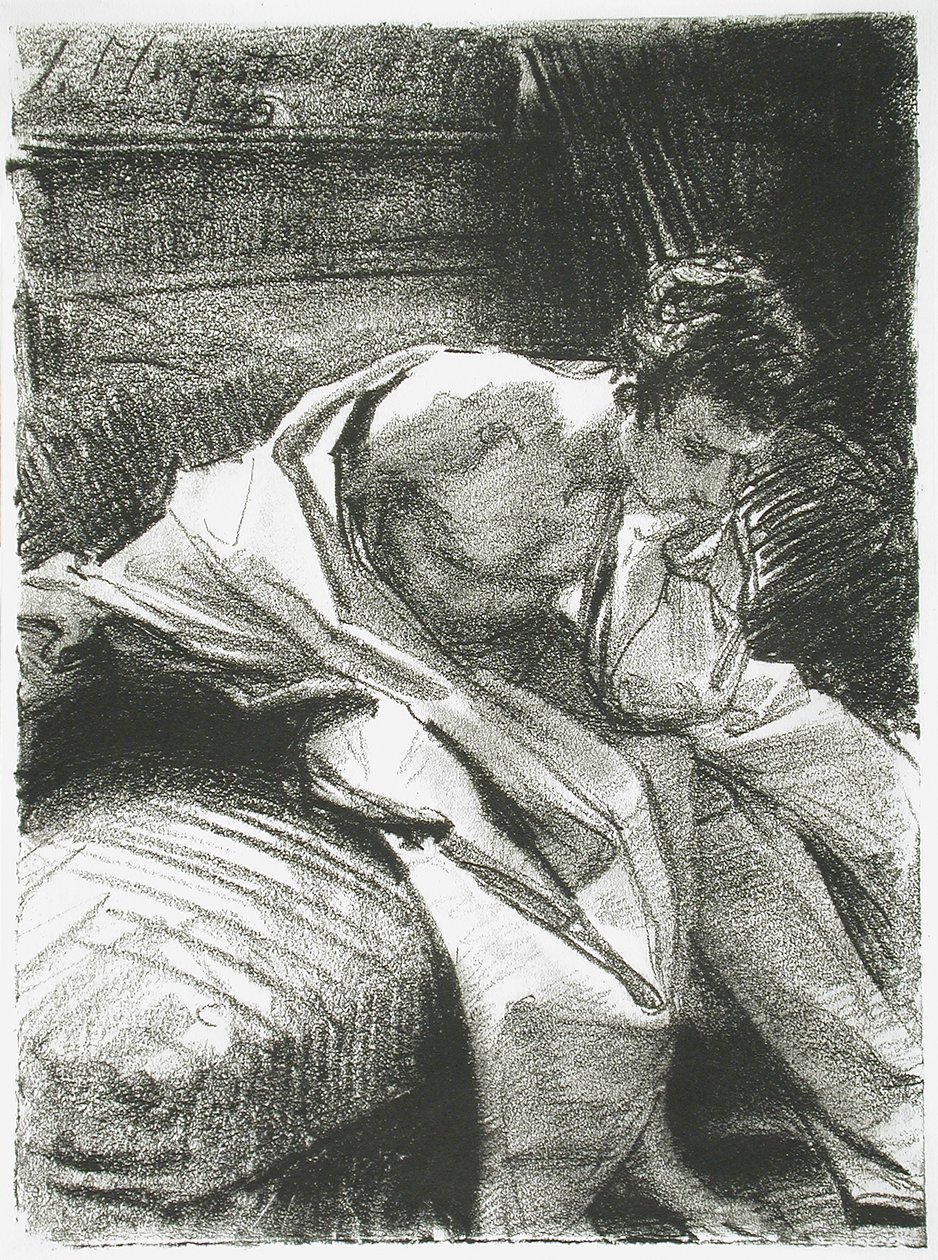Studio di un giovane seduto, 1895 da John Singer Sargent