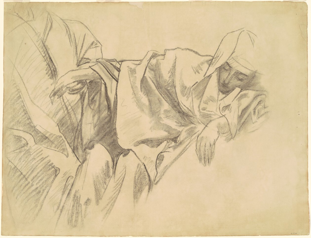 Studio della crocifissione per "Quindici misteri del rosario" da John Singer Sargent