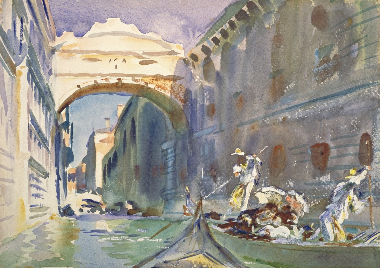 Il Ponte dei Sospiri, c.1905-08 da John Singer Sargent