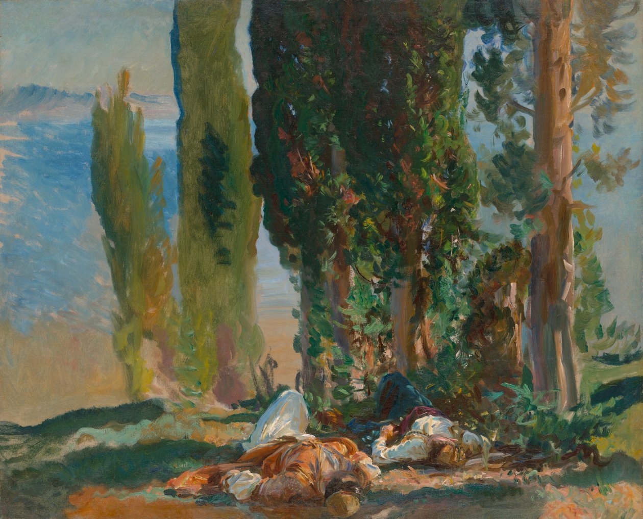 Sotto i cipressi di Corfù da John Singer Sargent