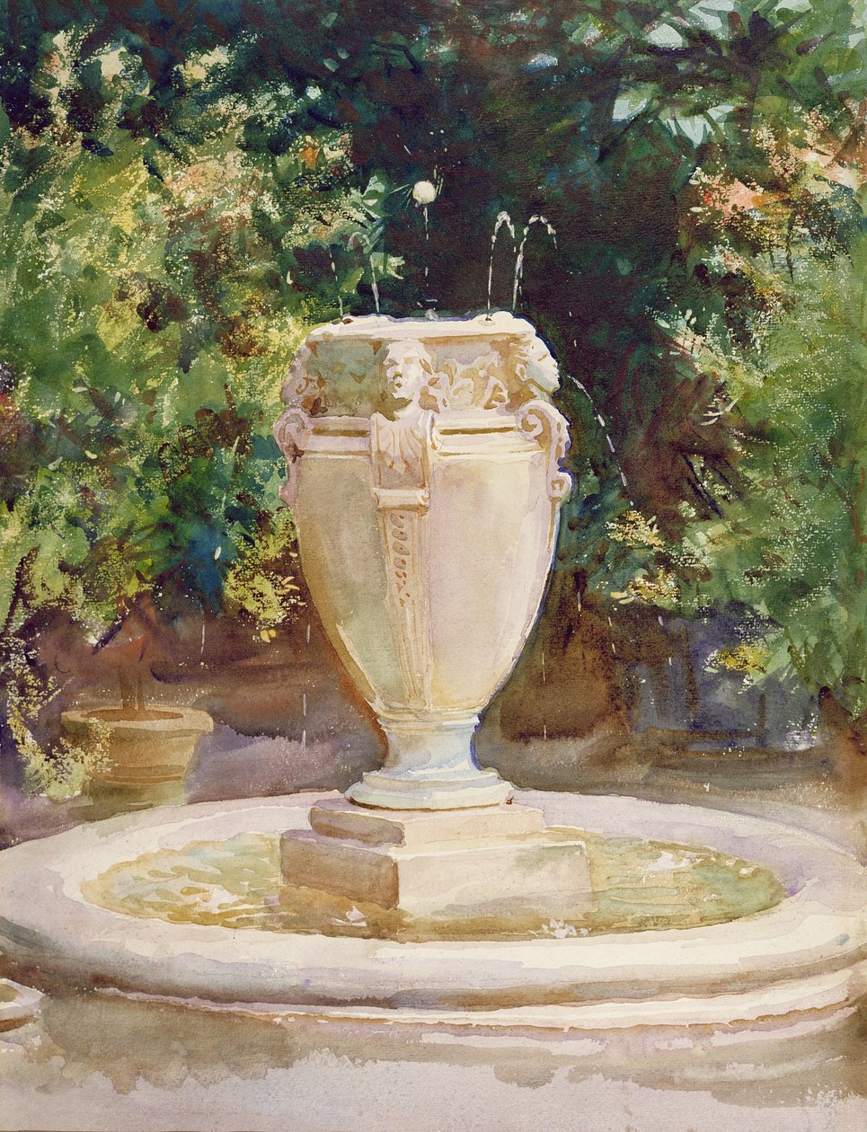 Fontana a Vaso, Pocantico da John Singer Sargent