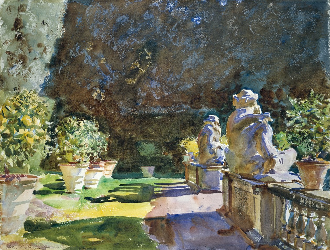 Villa di Marlia, Lucca da John Singer Sargent