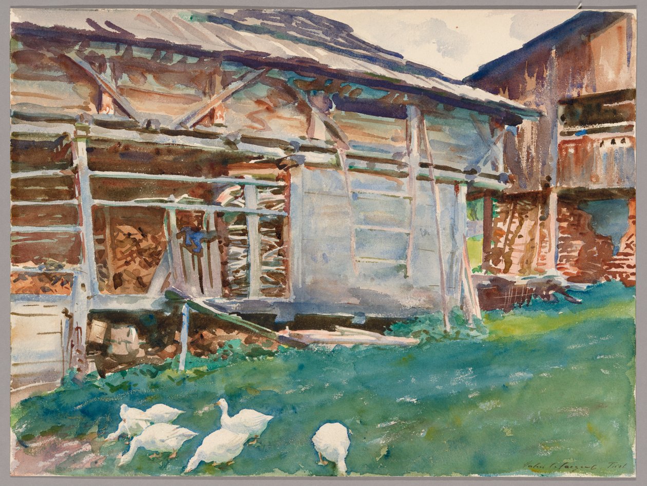 Rimesse di legno, Tirolo da John Singer Sargent